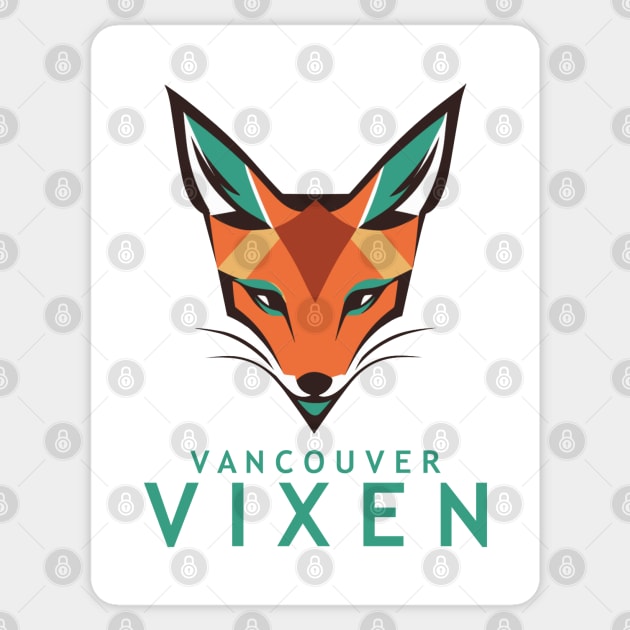PWHL - Vancouver Vixen Sticker by INLE Designs
